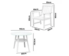 Livsip 5PCS Outdoor Dining Setting Solid Wood Chair Patio Furniture Set