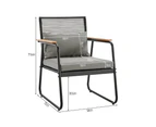 Odele Outdoor Set 4 Piece Sofa 2 Chairs Table