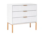 Cooper & Co. Indy 80cm Chest of 3 Drawers White