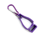 Glove Clips For Work Glove Holders Glove Belt Clip With Metal Hook Portable Work Gloves Grabber Holder Clip With Plastic Hook purple