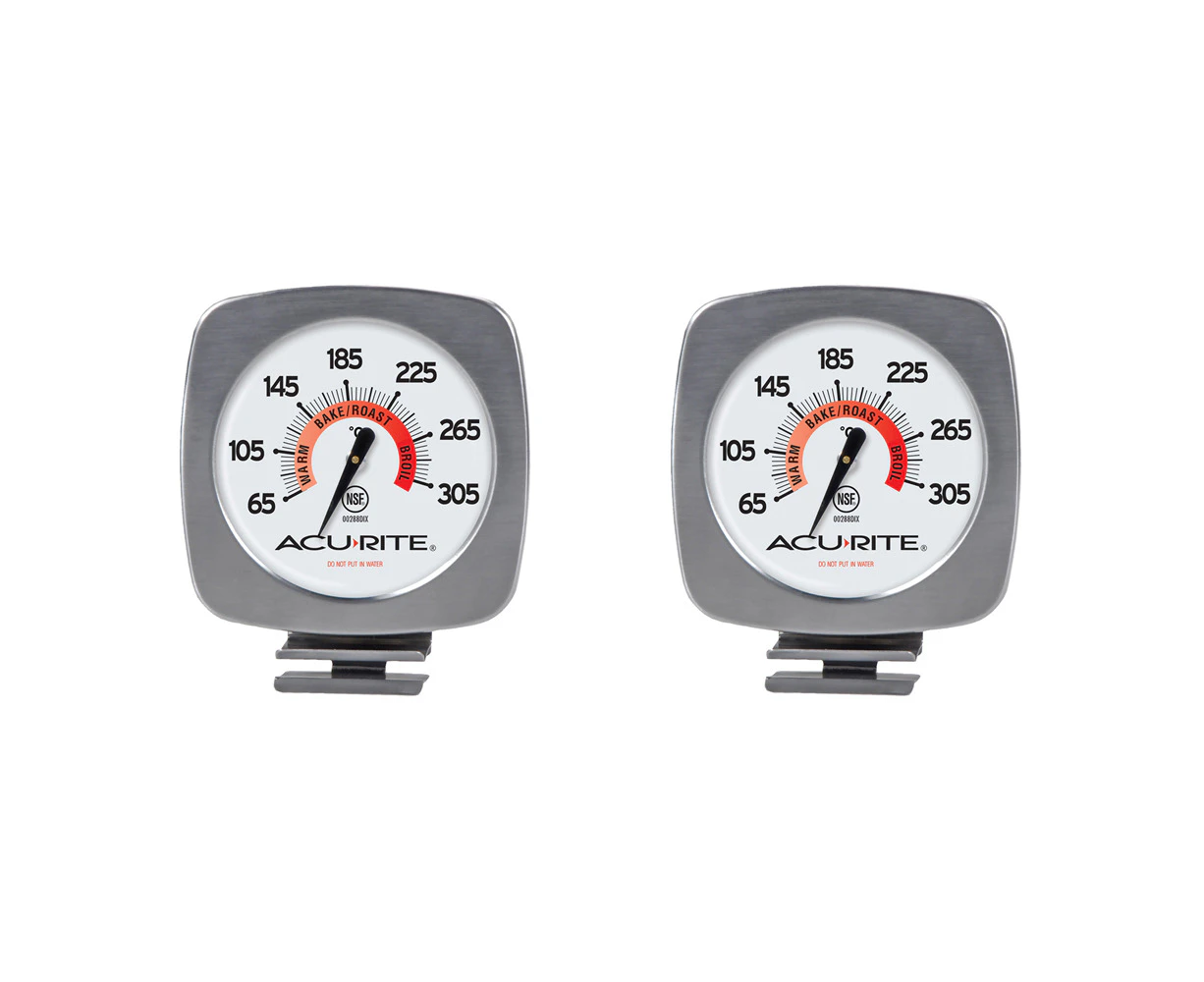 2x Acurite Gourmet Oven Analogue Thermometer Celcius Home Kitchen Cooking