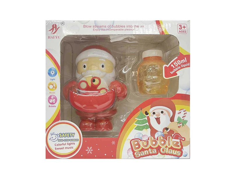 Santa Bubble Blower Battery Operated 15cm