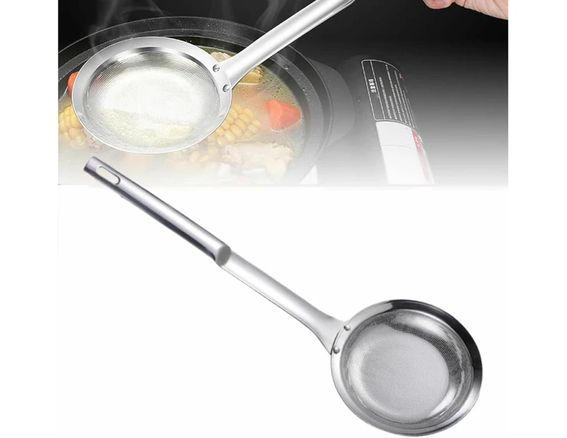 Fine Mesh Stainless Steel Colander Spoon Extra Fine Mesh Strainer With Handle