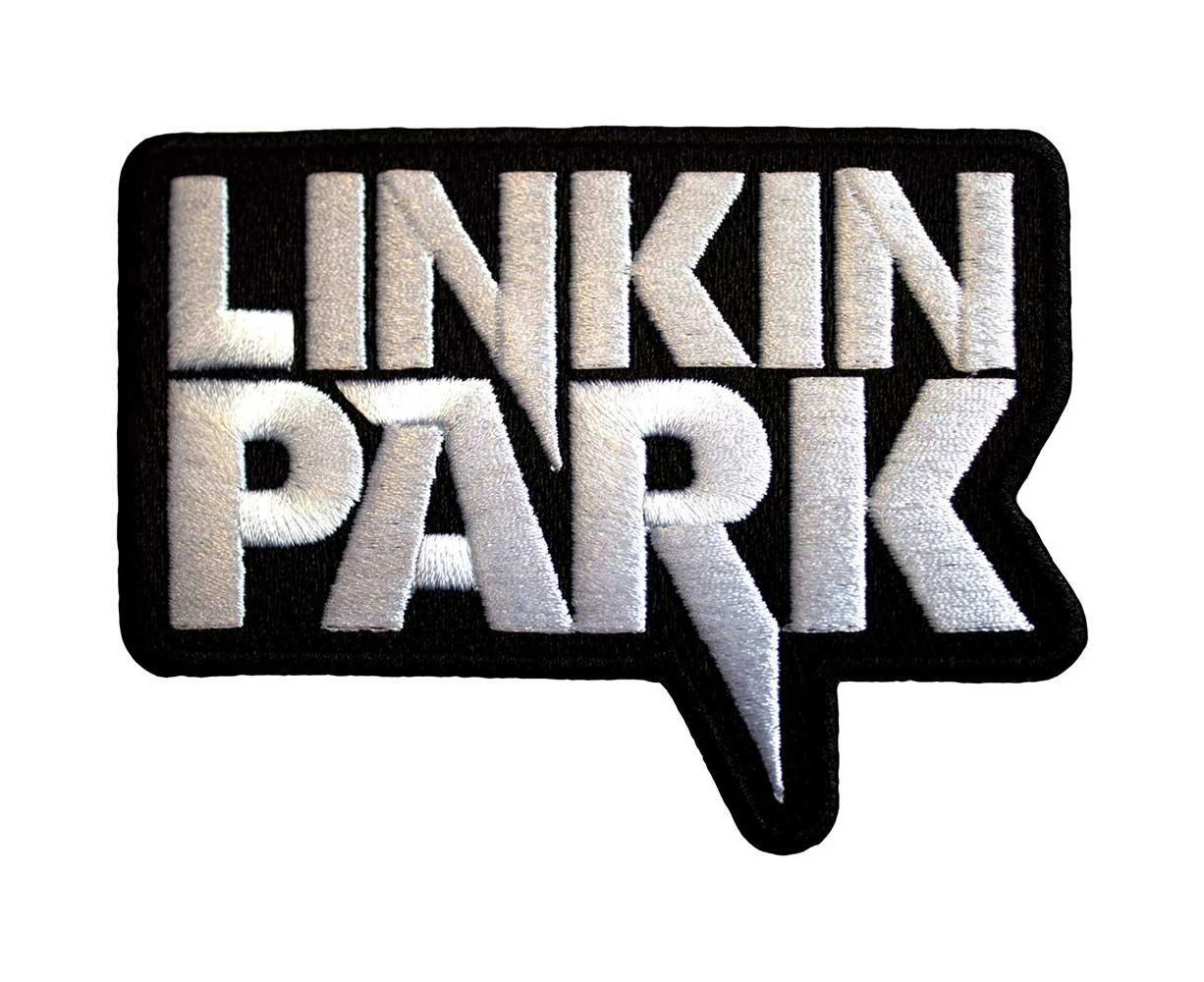 Linkin Park Woven Logo Iron On Patch (Black/White) - RO11856