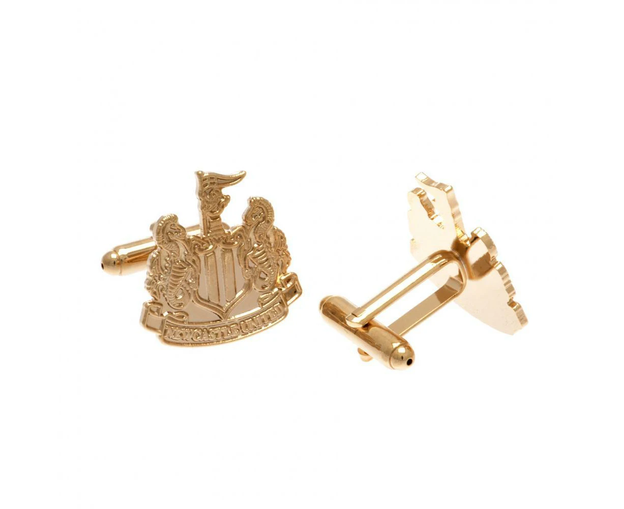 Newcastle United FC Gold Plated Cufflinks (Gold) - TA3925