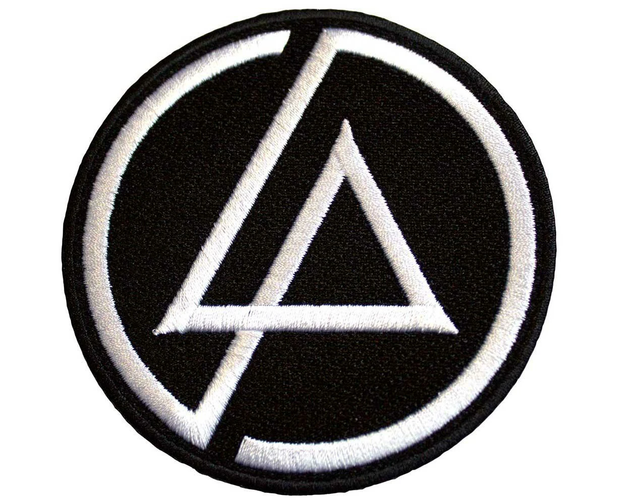 Linkin Park Woven Concentric Iron On Patch (Black/White) - RO11853