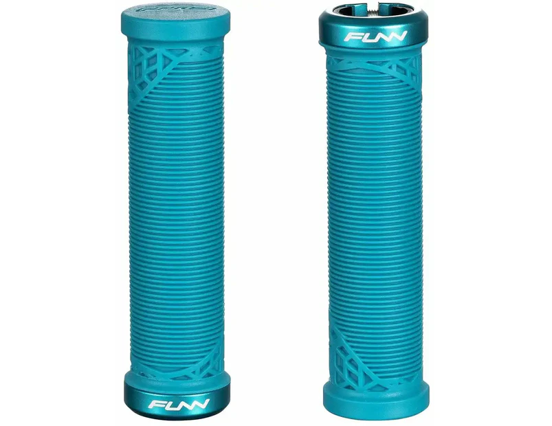 FUNN Hilt Junior Lock-On MTB Grips - Turquoise