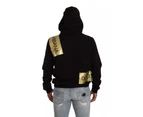 Gold and  Hooded Cotton Pullover Sweater