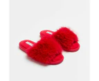 Target Womens Fluffy Christmas Scuff Slipper