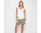 Target Maternity Jogger Denim Shorts