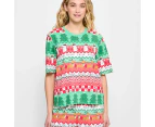 Target Family Matching Christmas Fair Isle Womens Cotton Pyjama Set