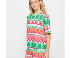 Target Family Matching Christmas Fair Isle Womens Cotton Pyjama Set