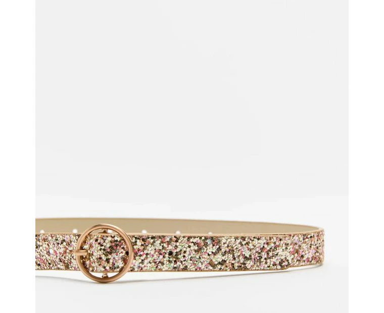 Target Kids Circle Glitter Buckle Belt