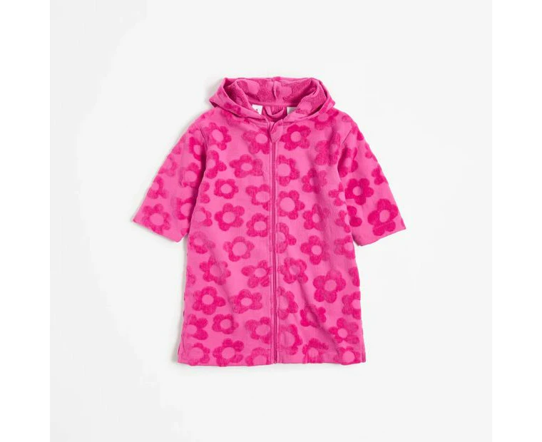 Target Hooded Zip Thru Kids Towel Robe