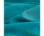 CleverPolly Vintage Washed Microfibre Quilt Cover Set - Teal