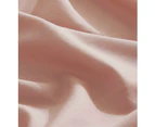 CleverPolly Vintage Washed Microfibre Quilt Cover Set - Pink