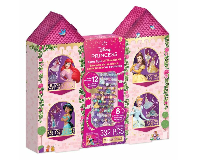 Make It Real Disney Princess Castle Style DIY Bracelet Kit