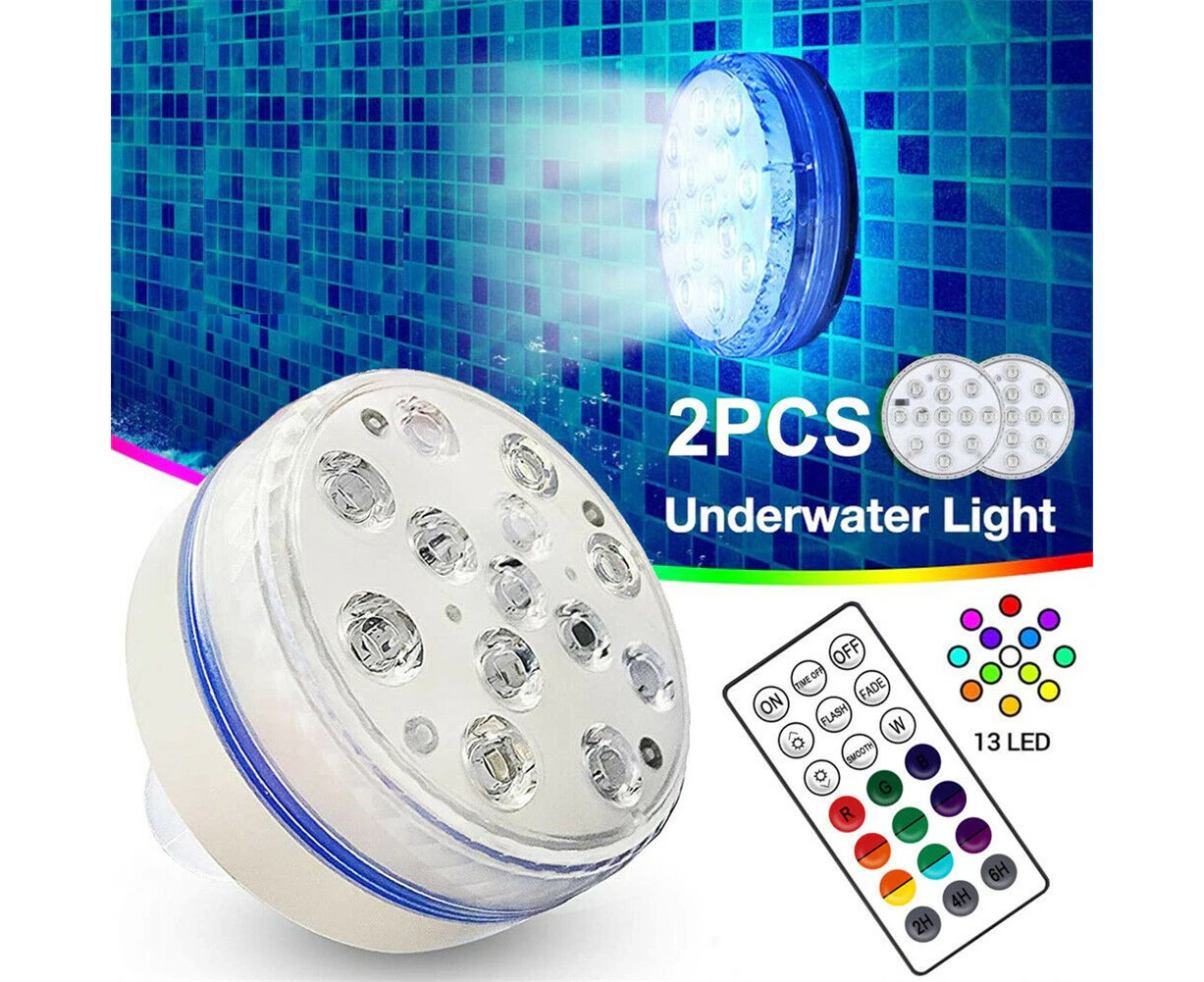 Magnet Swimming Pool Light Underwater Rgb Led Bulb For Ponds Aquariums Fish Tanks 8cm