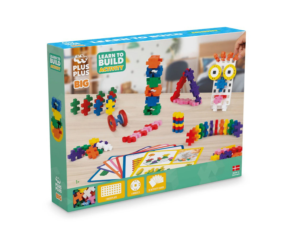 Plus Plus Big Learn To Build Kids/Children Building Blocks Activity Set 2y+