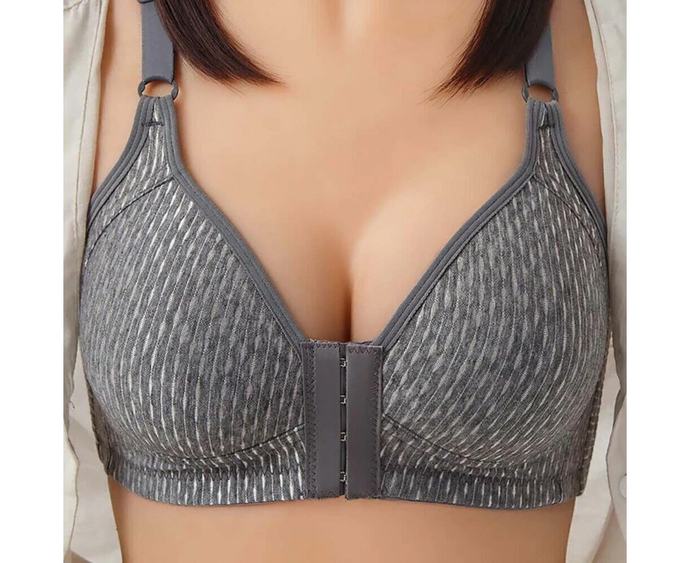 Senior Women Ladies Front Closure Bra Non Push Up Wireless Underwear Lingerie Bralette Bras