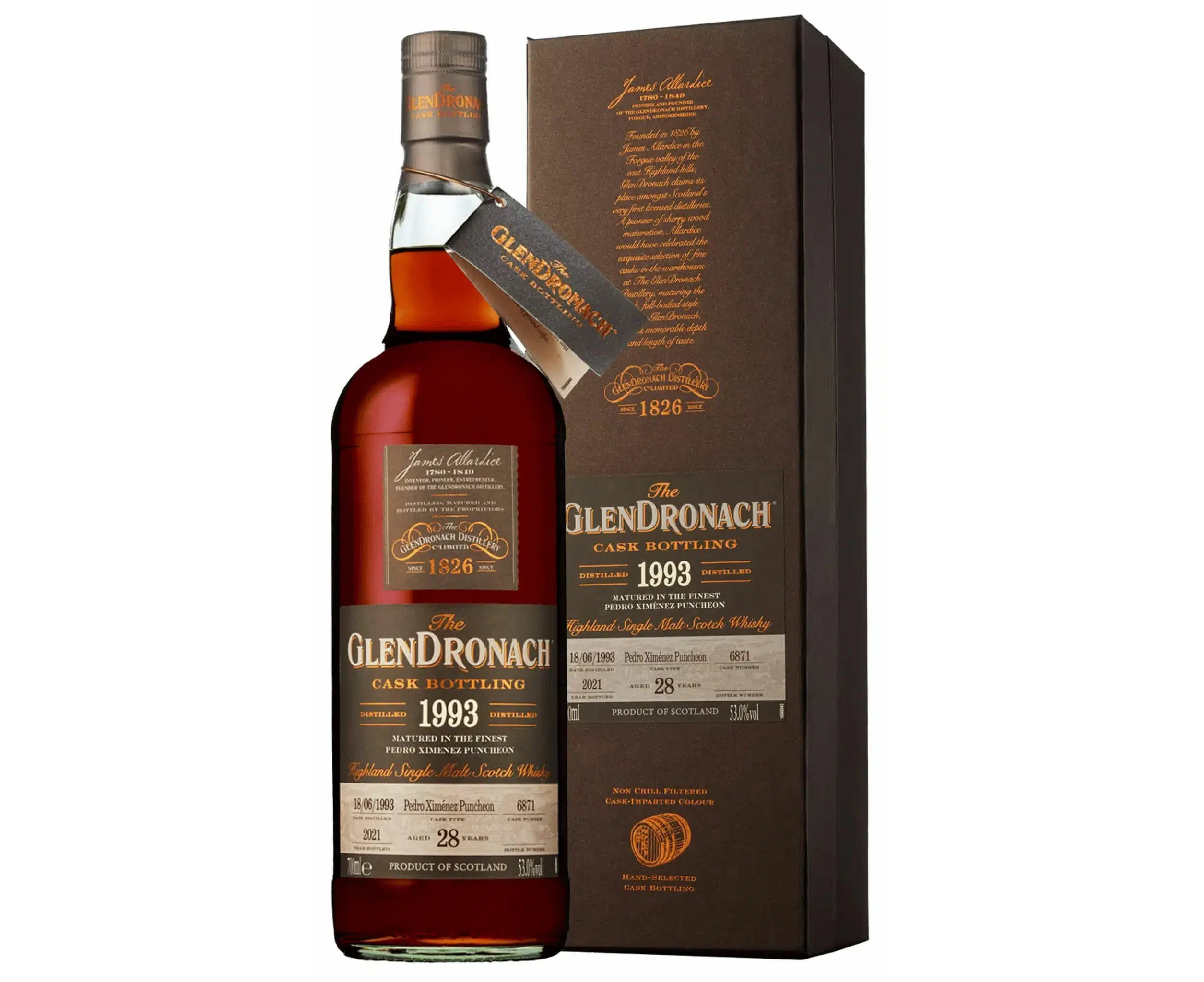 The Glendronach 28Yo 1993 Cask Scotch #4194 700ml