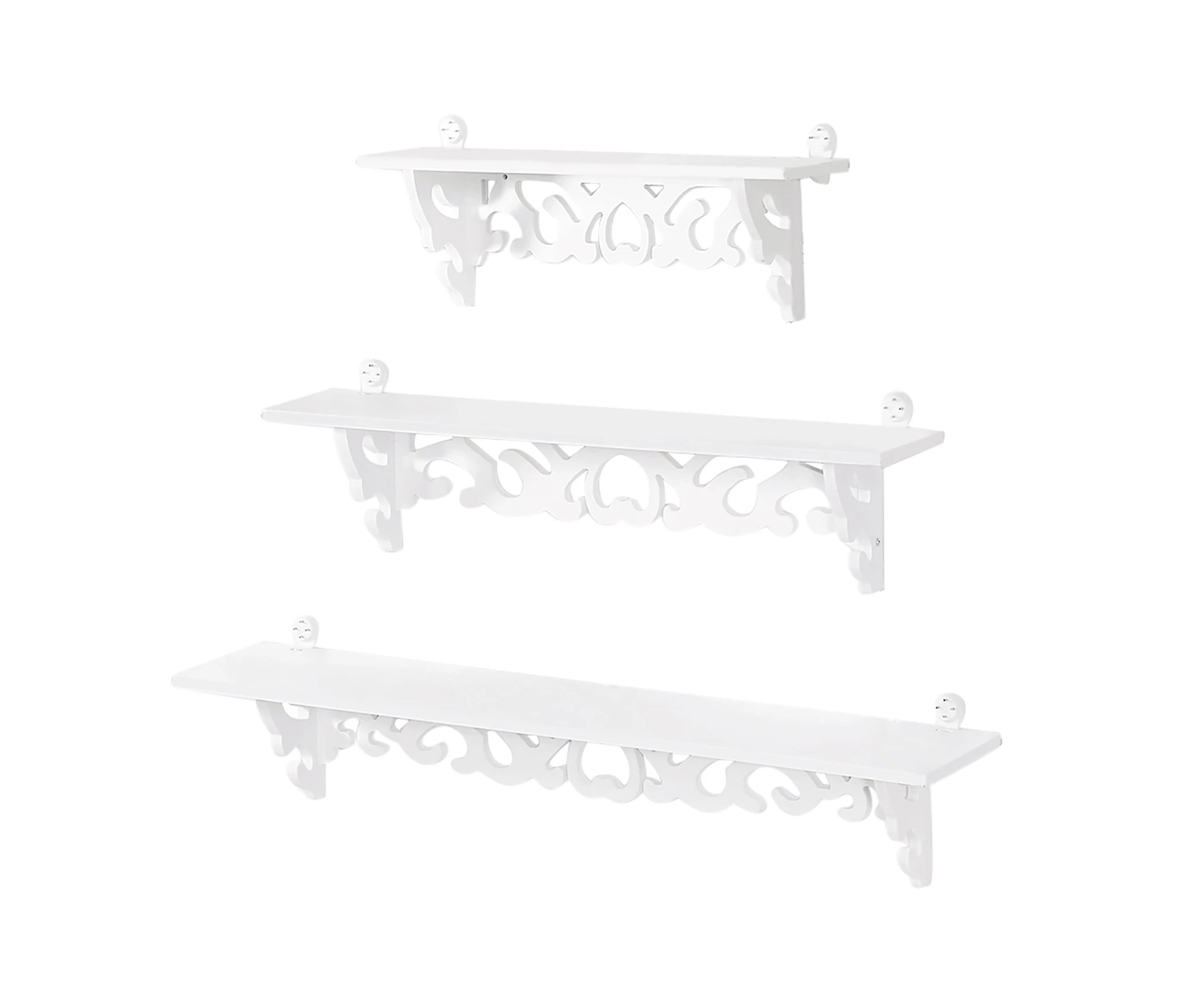 Set of 3 Wall Dividers Wall Shelf Bookcase Display Wall Shelf Storage Shelf Shelving