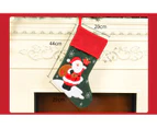 1 pc Christmas Stockings Xmas Stockings Fireplace Hanging Stockings with Plush Cuff