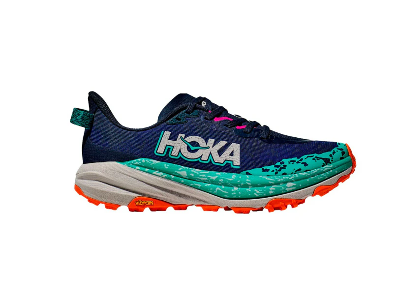 Hoka Women's Speedgoat 6 Trail Running Shoes - Varsity Navy/Meteor