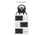 PXN-A9 Foldable Racing Wheel Stand - Adjustable Pedal Angle, Retractable 38cm, Collapsible Design for Gaming Steering Wheels