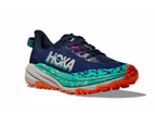 Hoka Women's Speedgoat 6 Trail Running Shoes - Varsity Navy/Meteor