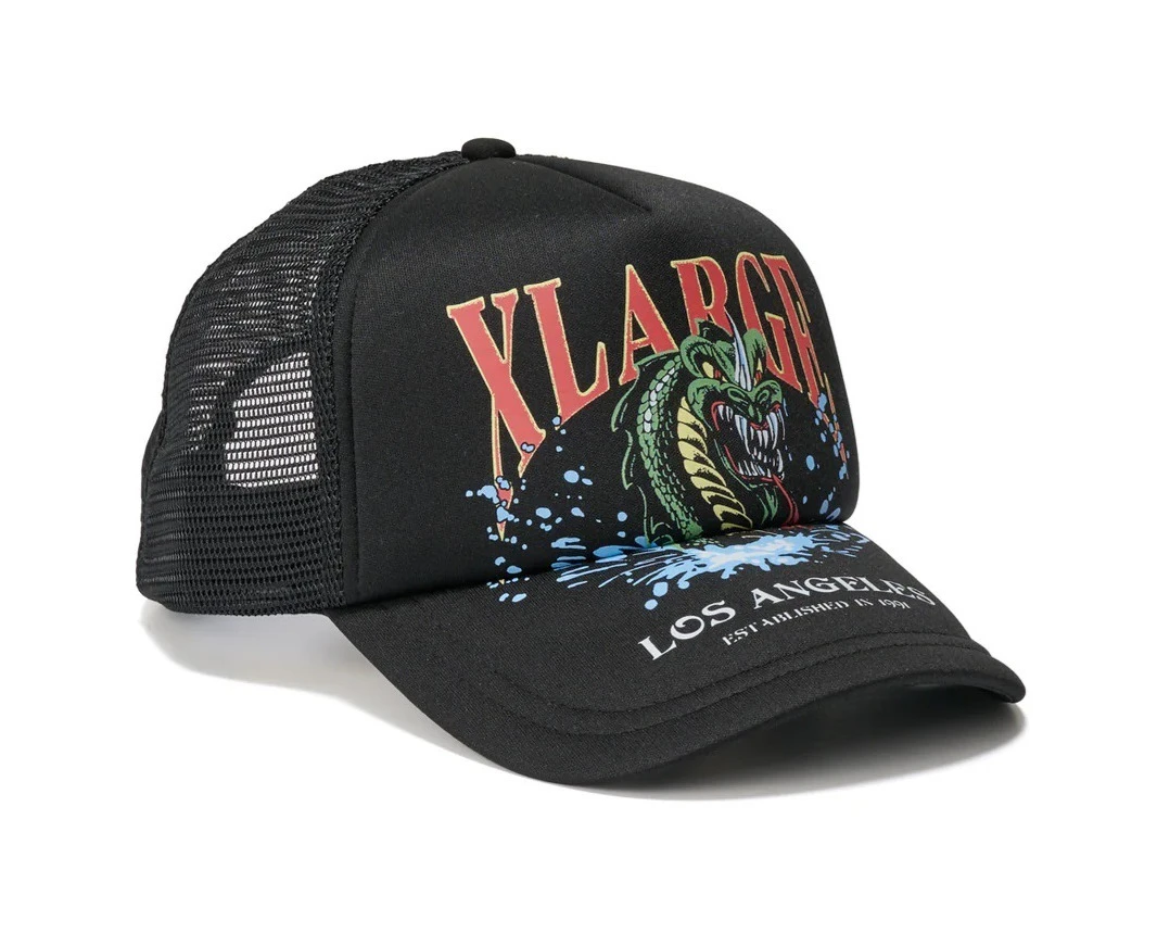 XLARGE Hat Serpent LATrucker Black