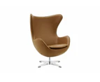 Matt Blatt Arne Jacobsen Egg Chair - Brown