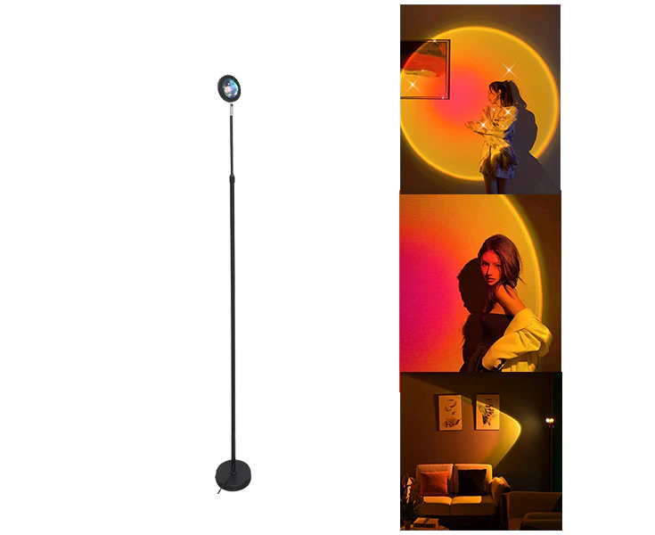 Rainbow Sunset Projection Led Lamp150-180cm (Round Head)