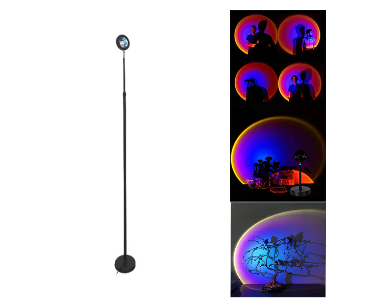 Rainbow Ocean Blue Led Projection Lamp 150-180cm (Round Head)