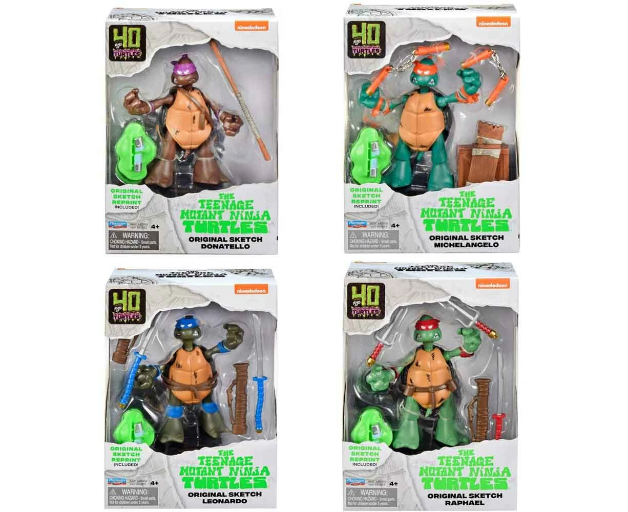 TMNT 40th Anniversary Original Sketch Set Action Figure