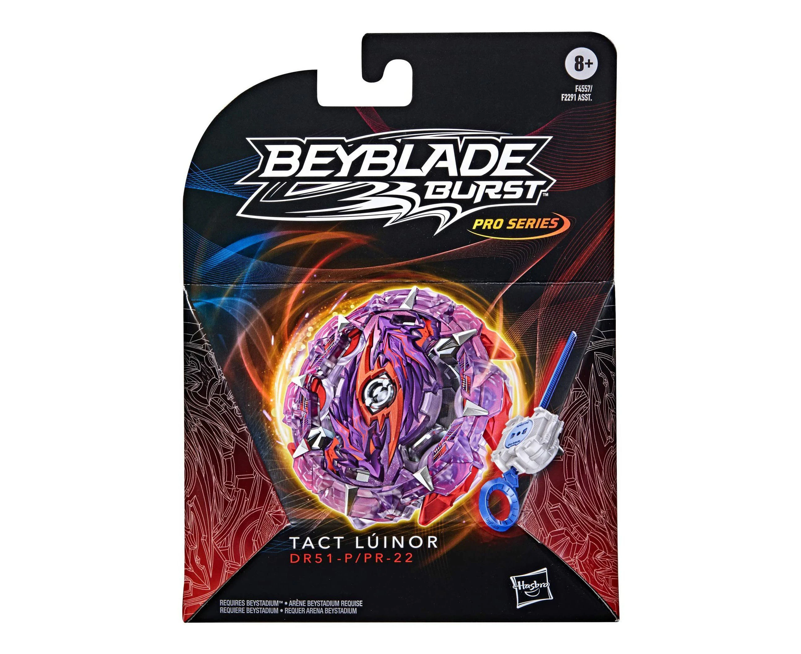 Beyblade Burst Pro Series Tact Lúinor Spinning Top - Master The Spin! Balance-type Battling Top With Launcher (ages 8+)