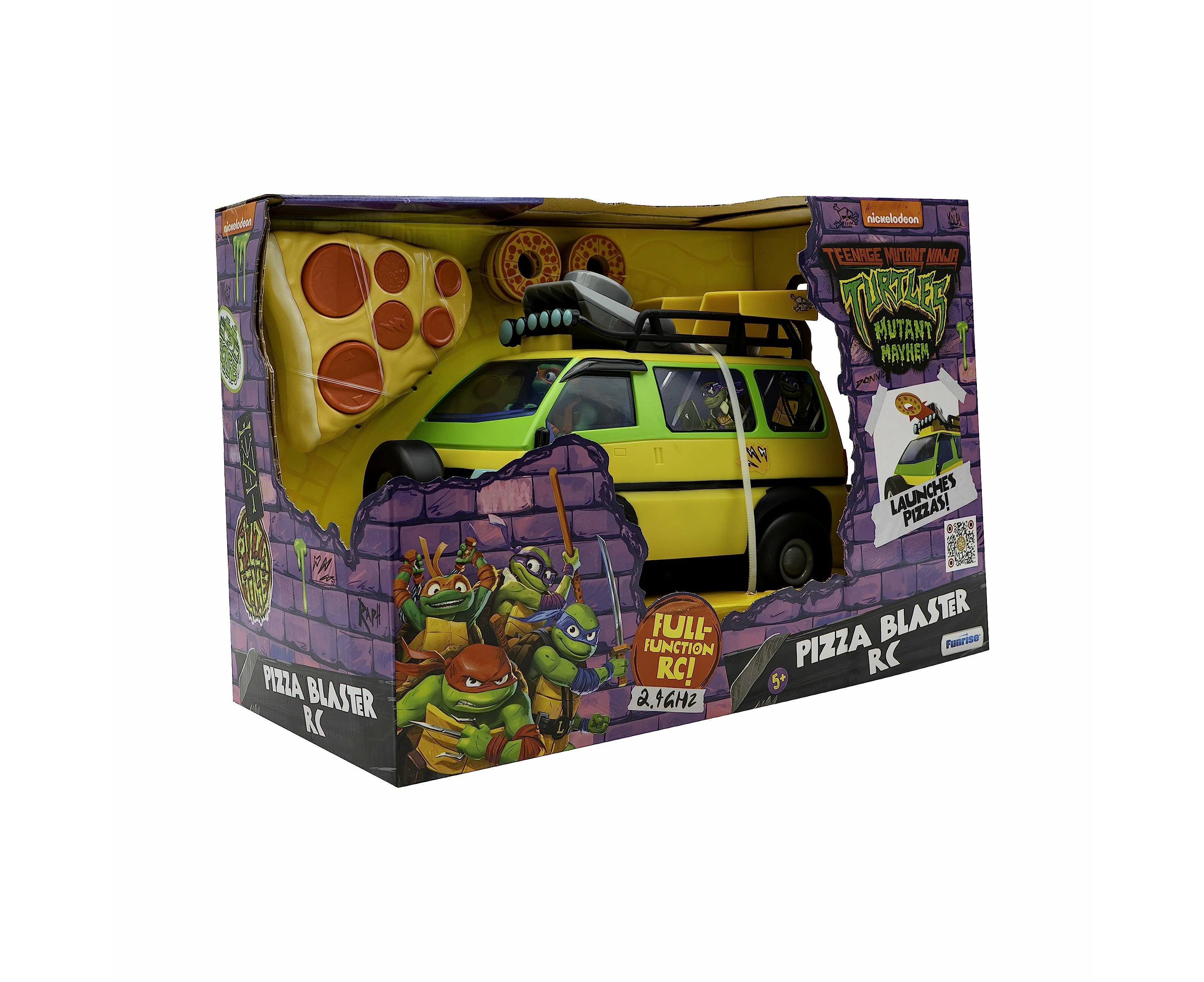 Tmnt Pizza Blaster Rc Vehicle - Speed To The Rescue And Launch Foam Pizzas With This Awesome Remote-controlled Vehicle! Ages 5+