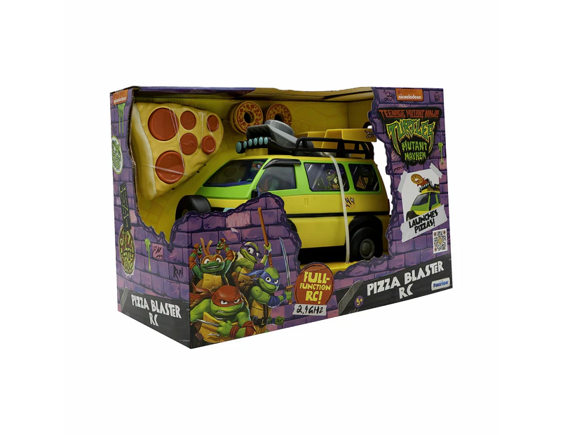 Tmnt Pizza Blaster Rc Vehicle - Speed To The Rescue And Launch Foam Pizzas With This Awesome Remote-controlled Vehicle! Ages 5+