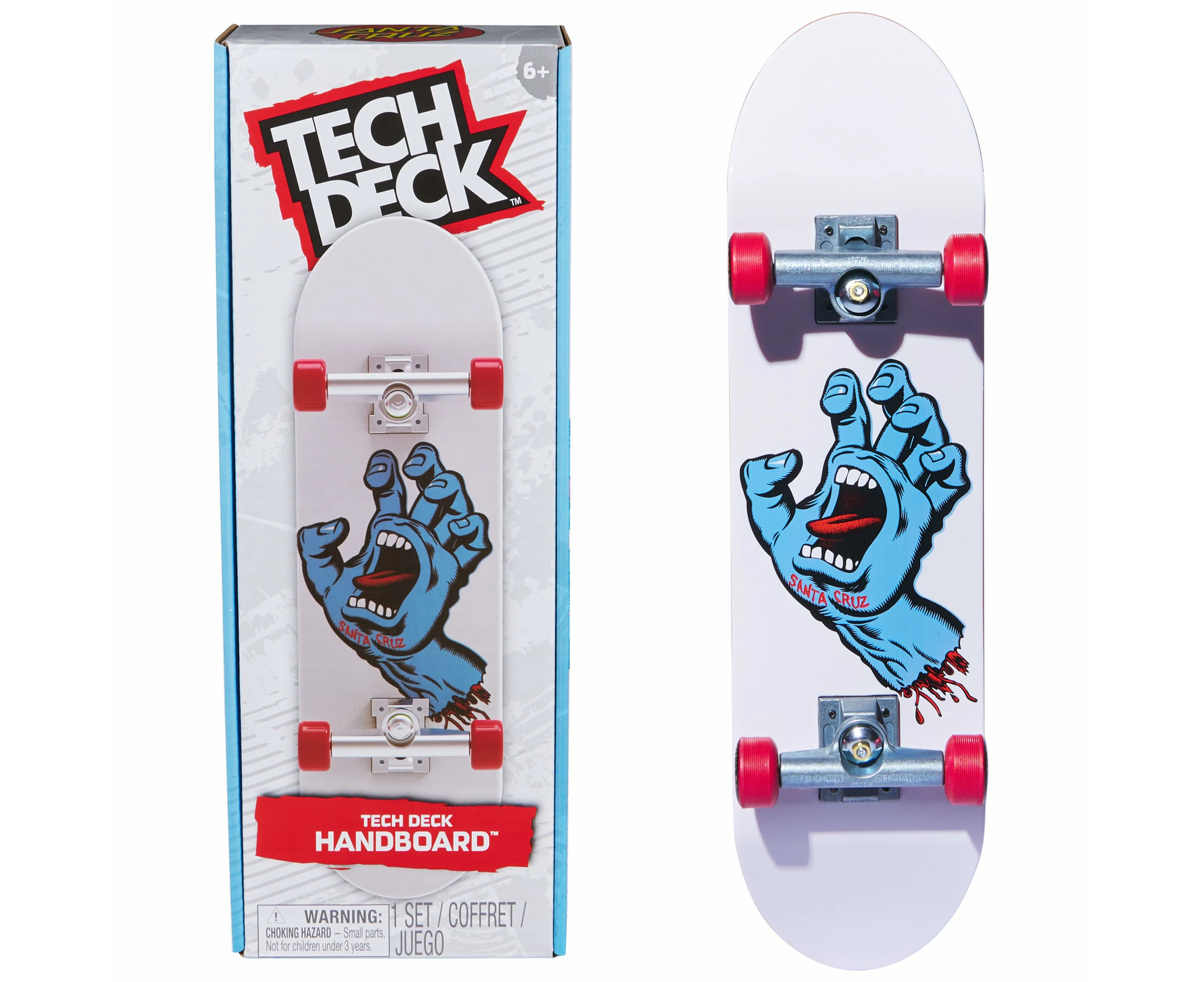 Tech Deck, Santa Cruz Handboard - Authentic Mini Skateboard For Fingerboarding Fun! (hands Use Only) Ages 6 And Up