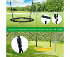 Outdoor Kids Swing Set Toys 5in1 Playset Basketball Hoop Football Goal Gate Climb Tree Saucer Child Backyard Playground Activity Centre Equipment