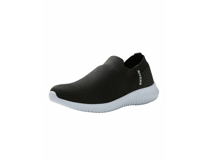 RIVERS - Womens Shoes -  Slipon Comfort Trainer Aurora - Black