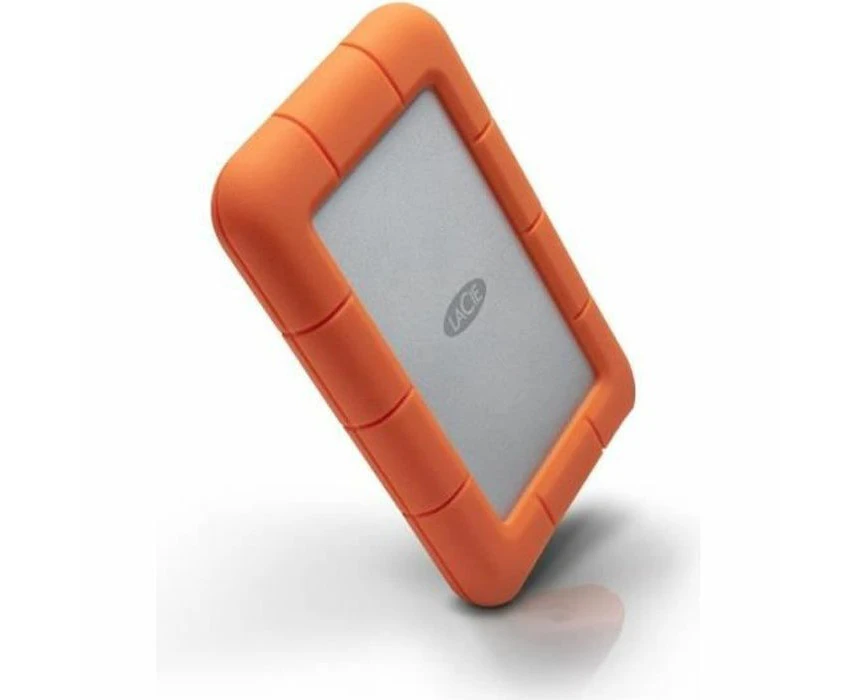 LaCie Rugged Mini, 5TB, 2.5", Portable External Hard Drive, for PC and Mac, Shock, Drop and Pressure Resistant, 2 year Rescue Services (STJJ5000400)