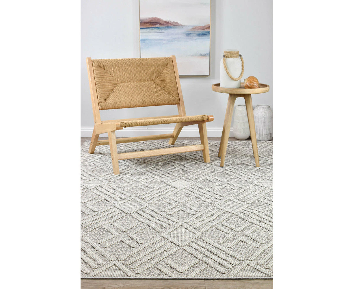 Berlin Cross Light Grey Rug