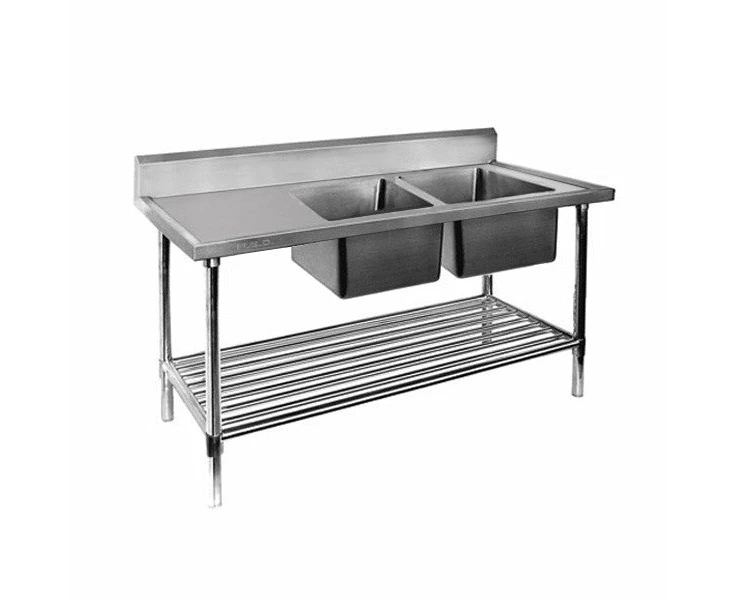 Modular Systems Double Right Sink Bench With Pot Undershelf DSB6-1800R/A - DSB6-1800R/A