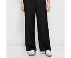 Satin Elastic Waist Pants - Lily Loves