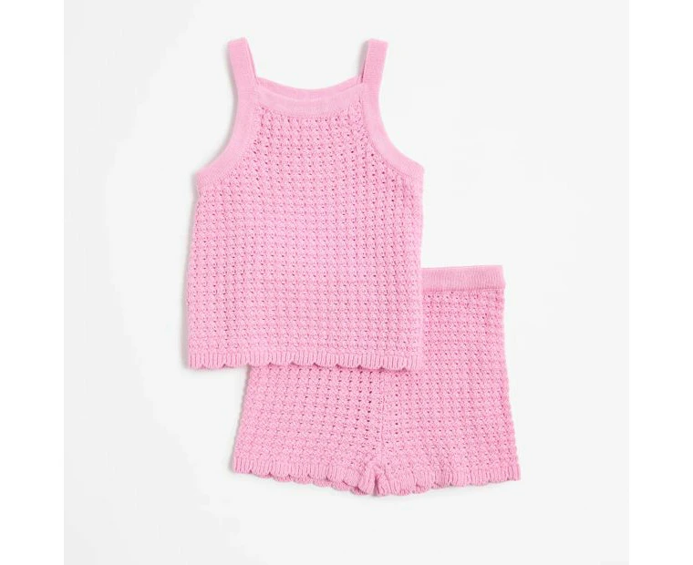 Target Crochet Tank and Leggings 2 Piece Set