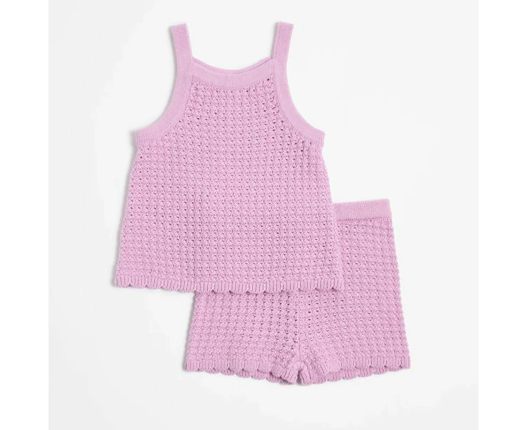 Target Crochet Tank and Leggings 2 Piece Set