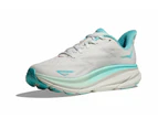 Hoka Women's Clifton 9 Running Shoes - Frost/Rose Gold