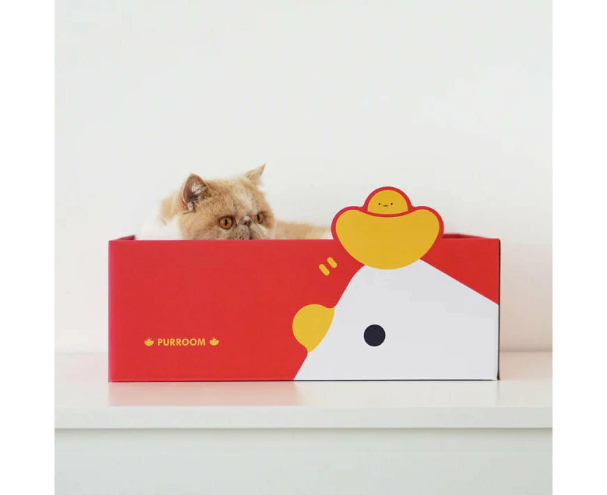 PURROOM Little Chicken Series: Prosperity Themed Cat Scratching Board