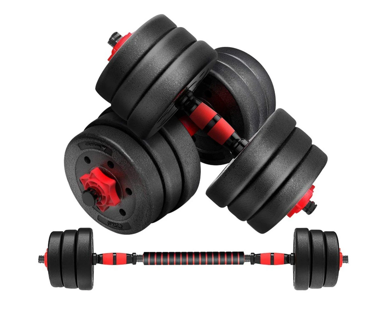 Adjustable Rubber Dumbbell 10kg